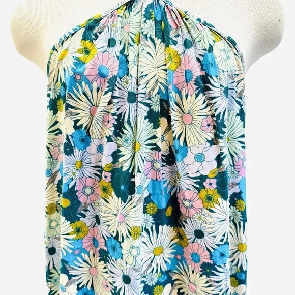 NWT SO GOODS FOR LIFE Juniors Sleeveless Halter Neck Floral Mini Dress Size XXL - Picture 5 of 10